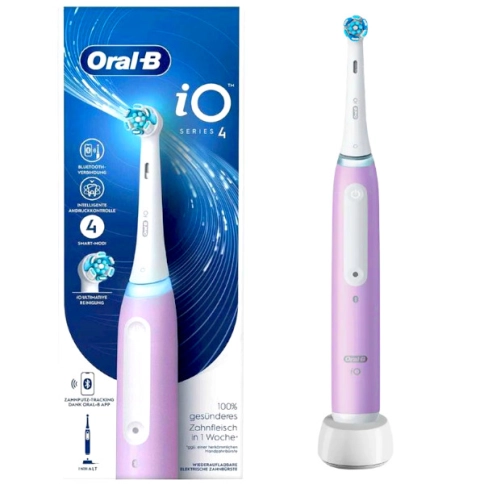 Электрическая зубная щетка Oral-B iO 4 Lavender с насадкой Ultimate Clean (2 шт) 14