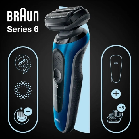Электробритва Braun Series 6 61-B1500s Blue 1