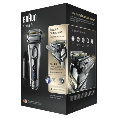 Электробритва Braun Series 9 9292cc со станцией Clean&Charge и тканевым футляром 6