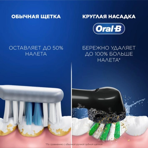 Электрическая зубная щётка Oral-B Vitality Pro + Насадка для эффективной чистки Oral-B CrossAction (10 шт) 2