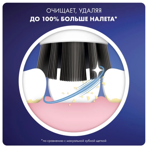 Насадка для электрической зубной щетки ORAL-B Pure Clean (3 шт) с древесным углем 6