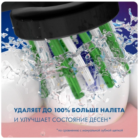 Насадка Oral-B CrossAction для эффективной чистки (2 шт) черная 4
