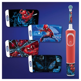 Детская электрическая зубная щетка Oral-B Vitality Kids Spiderman "Человек-паук" D103.413.2K