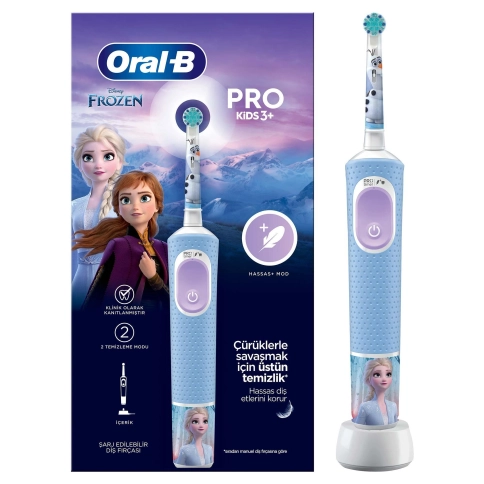 Набор: Электрическая зубная щетка ORAL-B Vitality Pro Kids Frozen + Электрическая зубная щетка Oral-B Vitality Kids Spiderman 3