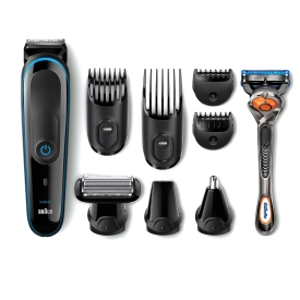 Триммер универсальный Braun MGK3980TS, 9-в-1 + Бритва Gillette