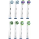 Набор насадок Oral-B: Cross Action, 3D White, Sensitive Clean, FlossAction 1