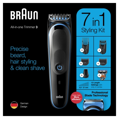 Триммер универсальный Braun MGK3245, 7-в-1 + Бритва Gillette 6