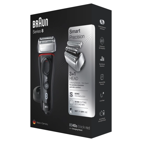 Электробритва Braun Series 8 8340s с зарядной станцией и тканевым футляром 7