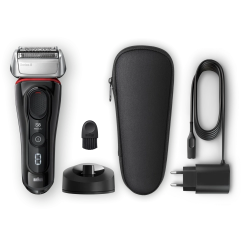 Электробритва Braun Series 8 8340s с зарядной станцией и тканевым футляром 1