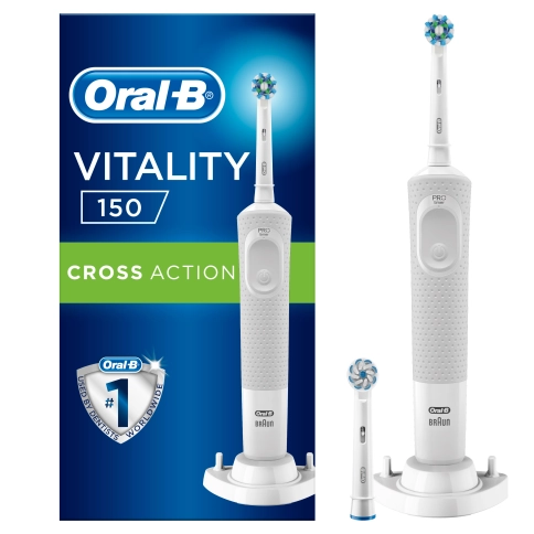 Электрическая зубная щетка Oral-B Vitality CrossAction White 150/D100.424.1 1 Электрическая зубная щетка Oral-B Vitality CrossAction White 150/D100.424.1 1