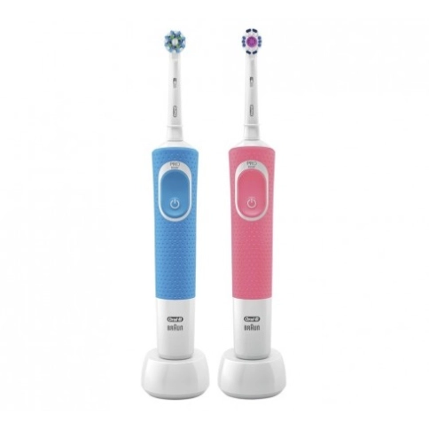 Набор электрических зубных щеток Oral-B Vitality D190 DUO в подарочной упаковке 0