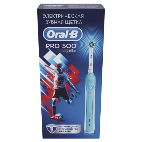 Электрическая зубная щетка Oral-B PRO 500 D16.513.U Футбол 0