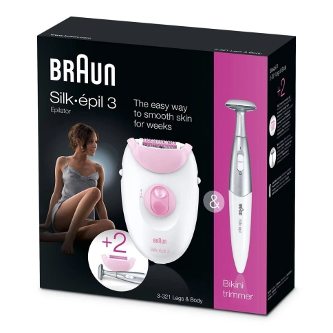 Эпилятор Braun Silk-epil 3 - 3321 + стайлер для бикини 5
