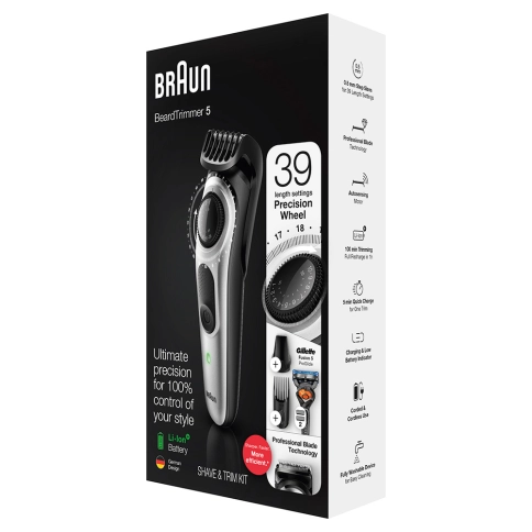 Триммер для бороды Braun BT5260 + Бритва Gillette 8