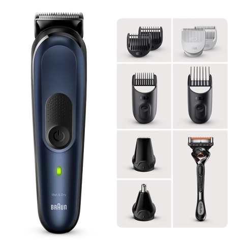 Триммер электрический Braun MGK7421 c Бритвой Gillette 0