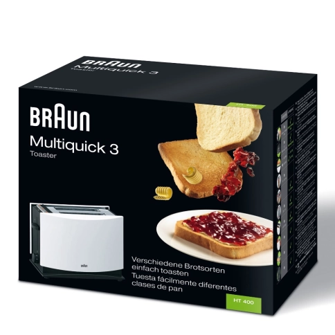 Тостер Braun MultiToast HT400WH белый 3