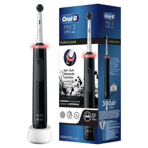 Электрическая зубная щетка ORAL-B Pro 3 3000 Pure Clean black 1