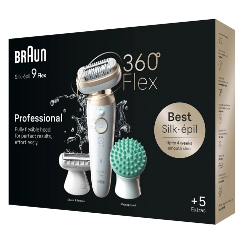 Набор: Электрическая бритва Braun S9 Pro 9510s + Эпилятор Braun Silk-epil 9 SES 9-071 3D GLD 14