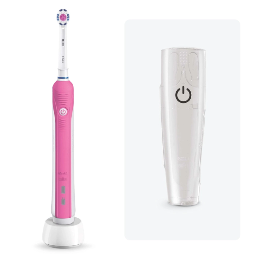 BRAUN OralB ピンク Электрическая зубная щетка Oral-B PRO 750 Pink (Розовая) D16.513