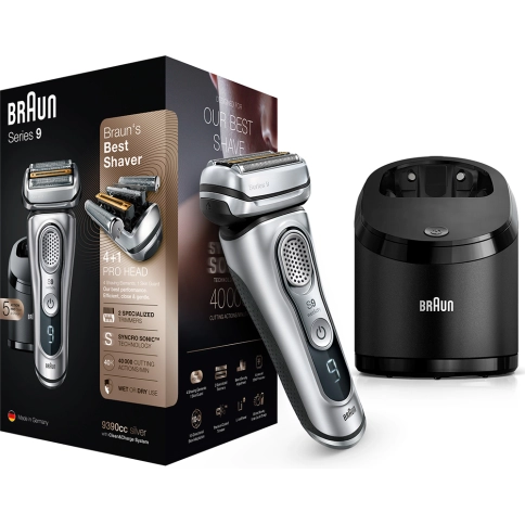 Электробритва Braun Series 9 9390cc со станцией Clean&Charge с функцией сушки и кожаным футляром 8 Электробритва Braun Series 9 9390cc со станцией Clean&Charge с функцией сушки и кожаным футляром 8