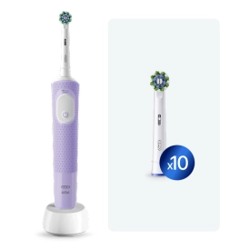 Электрическая зубная щётка Oral-B Vitality Pro + Насадка для эффективной чистки Oral-B CrossAction (10 шт)