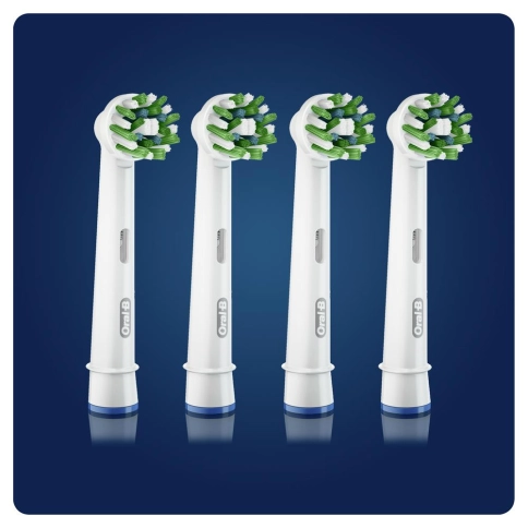 Электрическая зубная щетка Oral-B Vitality Pro D103.413.3 Cross Action Protect X Clean, белый + Насадки Oral-B CrossAction EB50RB-4, 4 шт 14