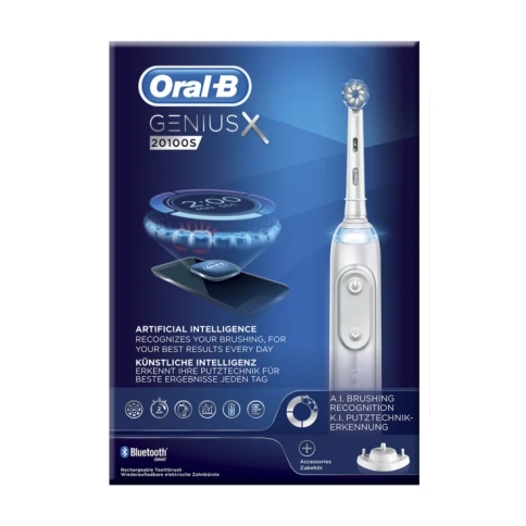 Электрическая зубная щетка Oral-B Genius X 20100S White 12