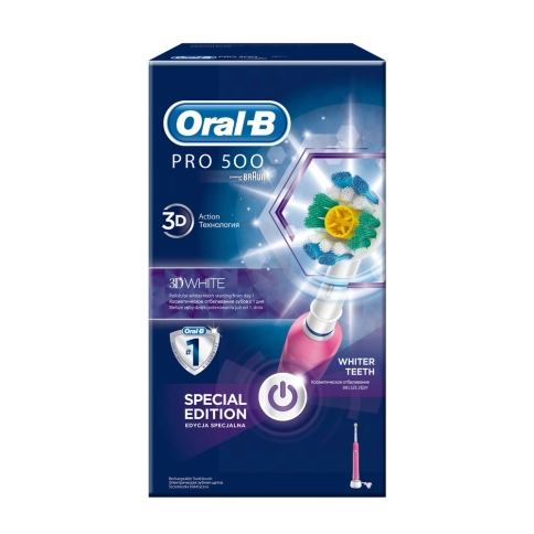 Электрическая зубная щетка Oral-B PRO 500 Pink D16.513U 8