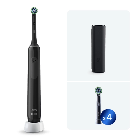 Электрическая зубная щетка Oral-B Pro 3 3500 + Насадка для эффективной чистки Oral-B CrossAction (4 шт) 0