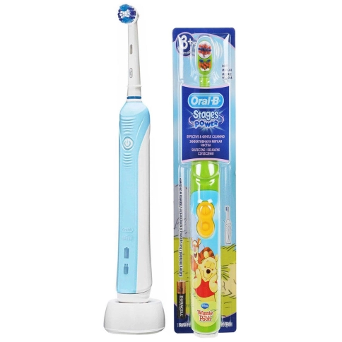 Электрическая зубная щетка Oral-B PRO 500 D16+Winnie the Pooh (на батарейках) 0