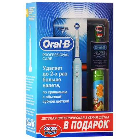 Электрическая зубная щетка Oral-B PRO 500 D16+Winnie the Pooh (на батарейках) 3