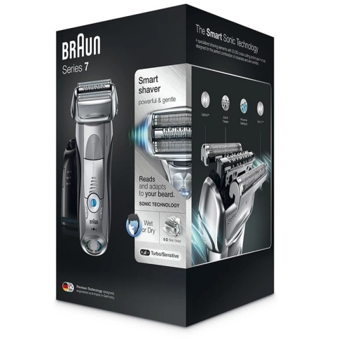 Электробритва Braun Series 7 7899cc со станцией Clean&Charge и тканевым футляром 7