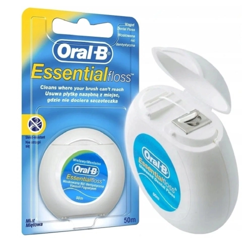 Зубная нить Oral-B Essential floss мятная 50м 10