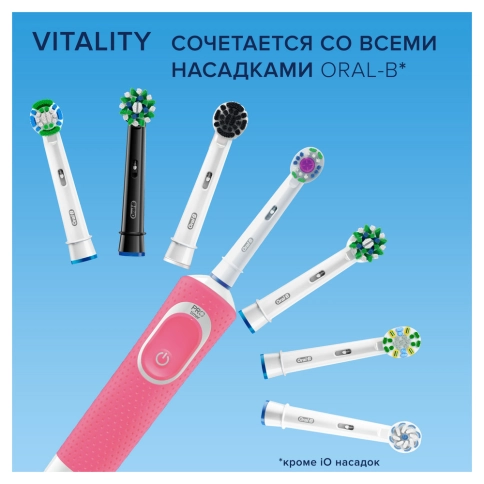 Электрическая зубная щетка Oral-B Vitality 3D White Pink 8