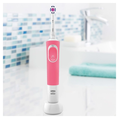 Электрическая зубная щетка Oral-B Vitality 3D White Pink 1