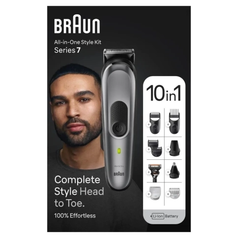 Триммер электрический Braun MGK7420 универсальный 10в1 c Бритвой Gillette 11