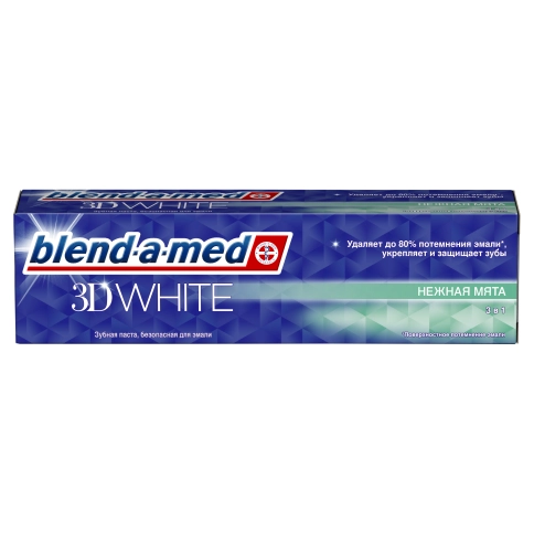 Зубная паста BLEND-A-MED 3D White Нежная мята 100мл 0 Зубная паста BLEND-A-MED 3D White Нежная мята 100мл 0