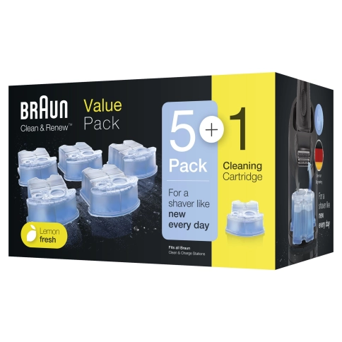 Картриджи Braun Clean&Renew для станций очистки и подзарядки CCR 5+1 0 Картриджи Braun Clean&Renew для станций очистки и подзарядки CCR 5+1 0