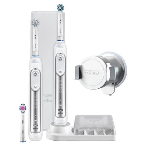 Набор электрических зубных щеток Oral-B Genius 8900 White D701.535.5XC (2 шт) 0