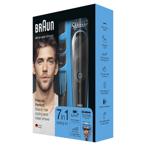 Машинка для стрижки Braun MGK5045 + Бритва Gillette 8 Машинка для стрижки Braun MGK5045 + Бритва Gillette 8