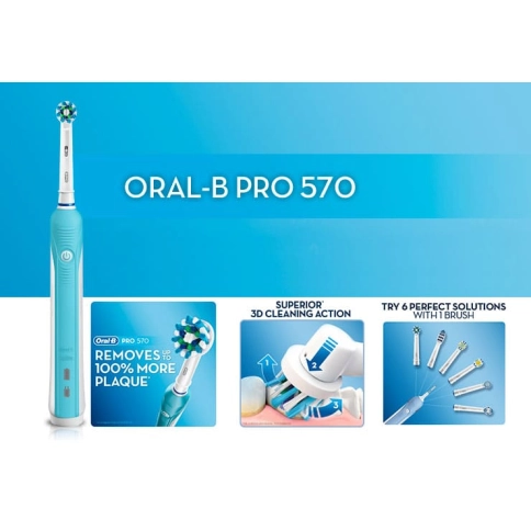 Электрическая зубная щетка Oral-B PRO 570 CrossAction D 16.524U 4