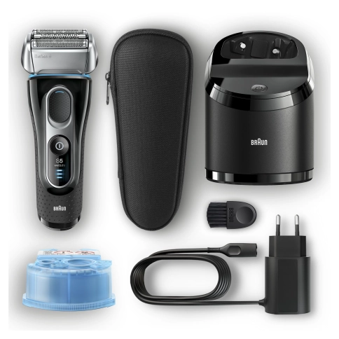 Электробритва Braun Series 5 5195cc со станцией Clean&Charge и тканевым футляром 4
