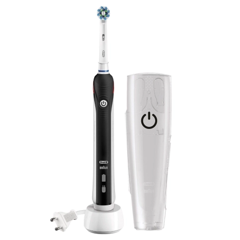 Электрическая зубная щетка Oral-B PRO 2500 Cross Action D501.513.2МХ (белая насадка) + Футляр 2