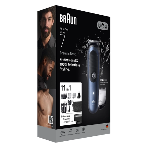 Набор: Триммер электрический Braun AIO7540 MULTI BlkDpBlu + Эпилятор Braun Silk-epil 7 SE 7-000 10