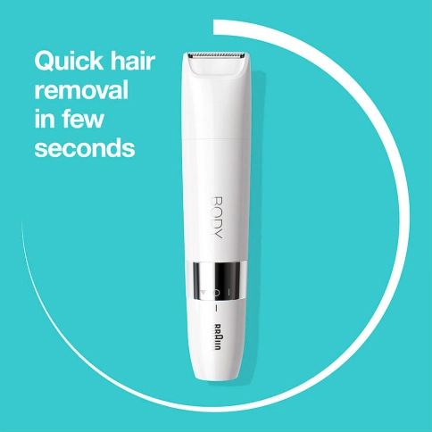 Женский мини-триммер Braun BS1000 Wet&Dry с гребнем для стрижки 3