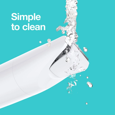 Женский мини-триммер Braun BS1000 Wet&Dry с гребнем для стрижки 4