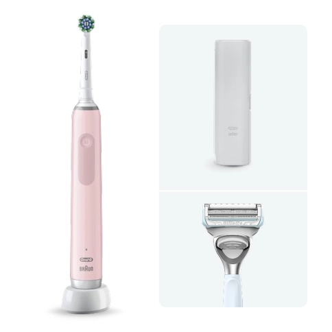 Электрическая зубная щетка Oral-B Pro 3 3500 + Женская бритва для ухода в зоне бикини Gillette Venus Satin Care 0 Электрическая зубная щетка Oral-B Pro 3 3500 + Женская бритва для ухода в зоне бикини Gillette Venus Satin Care 0