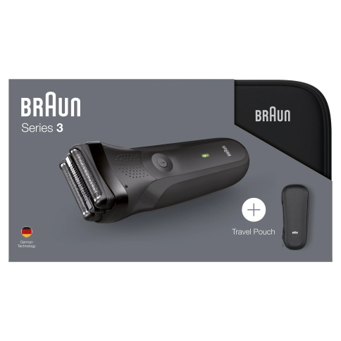 Электробритва Braun Series 3 300ts Black + футляр + несессер 5