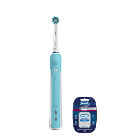 Электрическая зубная щетка Oral-B PRO 500 + зубная нить Pro-Expert Clinline 25 м 0