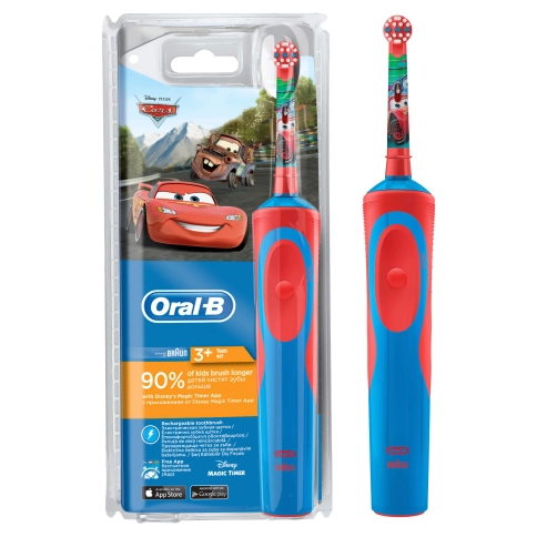 Детская электрическая зубная щетка Oral-B Vitality D12.513K Cars Kids 0
